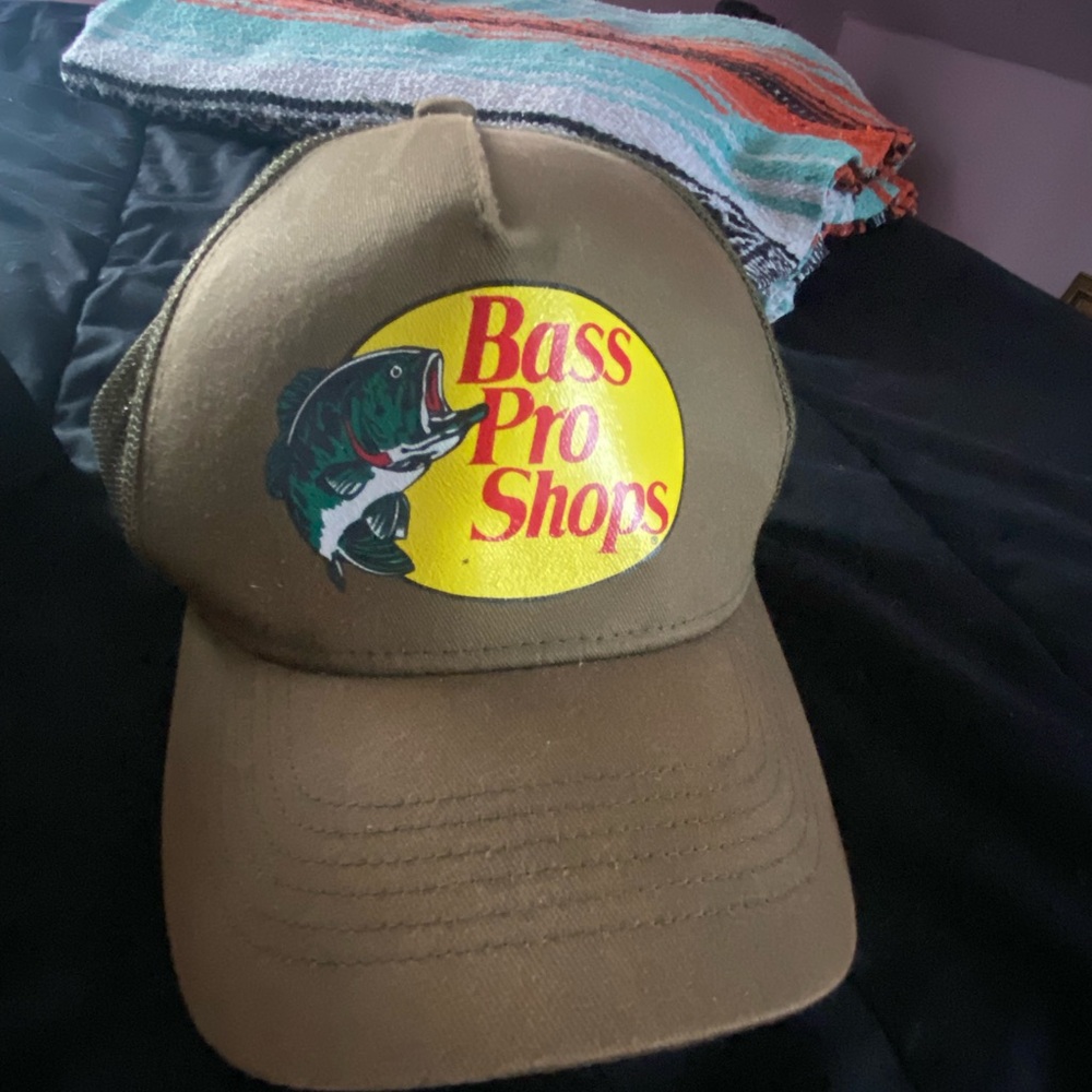 Bass Pro Shops Olive green trucker hat